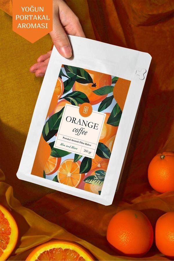 Mim And More Orange Coffee - Portakal Aromalı Kahve Filtre Kahve, 200 Gr - Image 1
