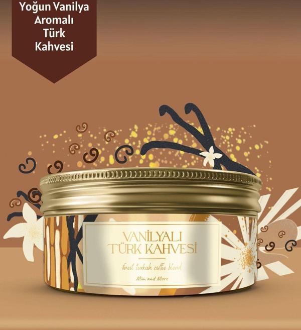 Mim And More Vanilyalı Türk Kahvesi, Vanilya Aromalı Türk Kahvesi,150 Gr - Image 1