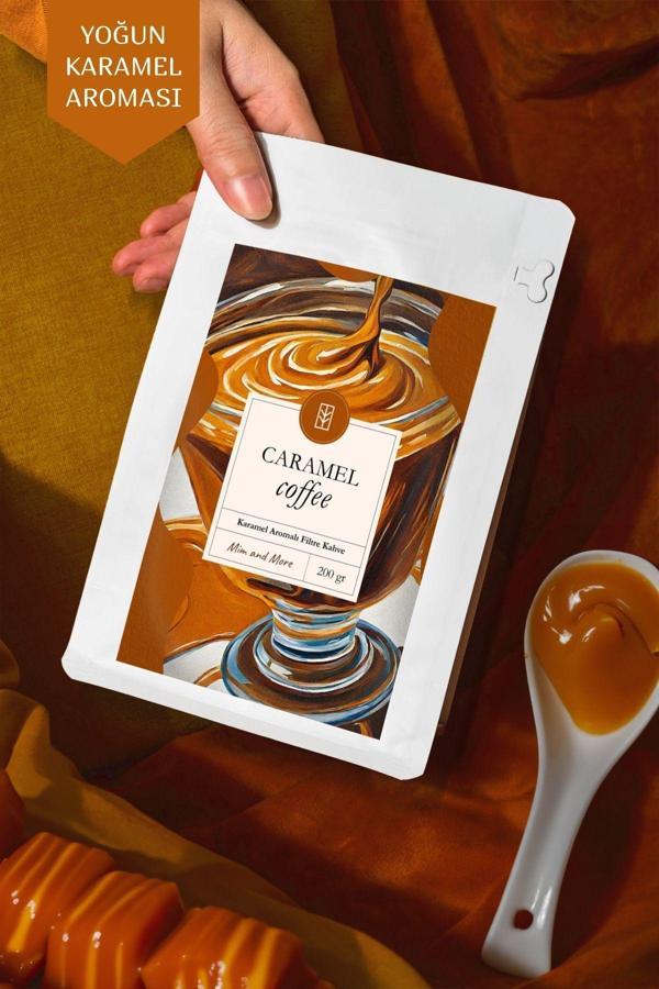 Mim And More Caramel Coffee - Karamel Aromalı Kahve Filtre Kahve, 200 Gr - Image 1