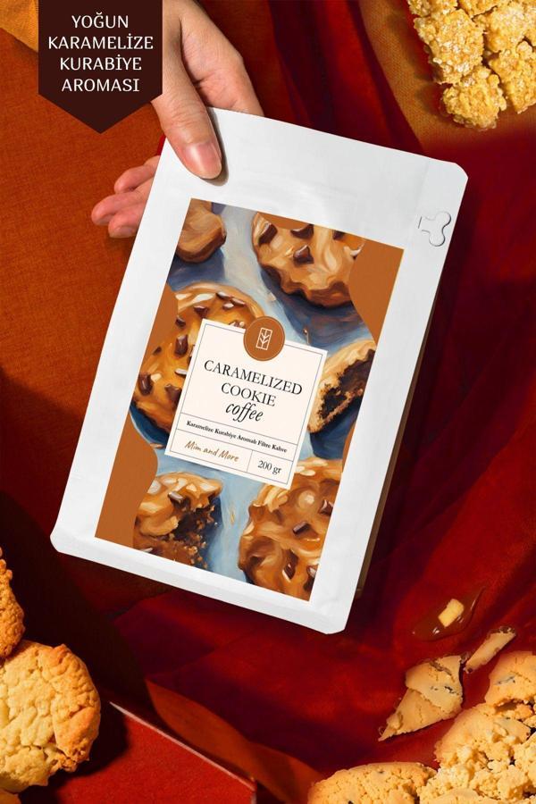 Mim And More Caramelized Cookie Coffee - Karamelize Kurabiye Aromalı Kahve Filtre Kahve, 200 Gr - Image 1