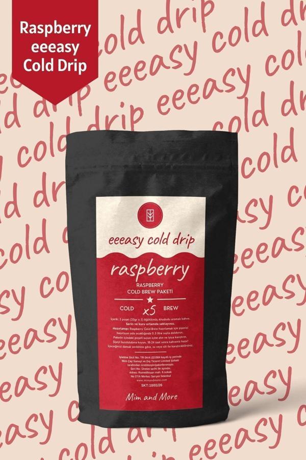 Mim And More Raspberry Easy Cold Drip - Ahududulu Cold Brew Paketi, 5 X 25 Gr - Image 1