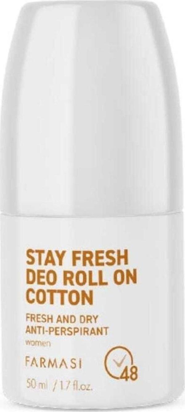 Farmasi Stay Fresh Deo Roll On Cotton 50 ml  Kadın - Image 1