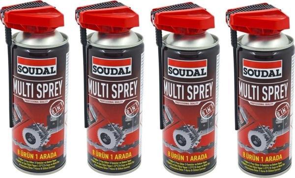 Soudal 4 Adet Pas Sökücü Ve Yağlayıcı Multi Sprey 400 Ml ( 4 Adet Fiyatıdır ) - Image 1