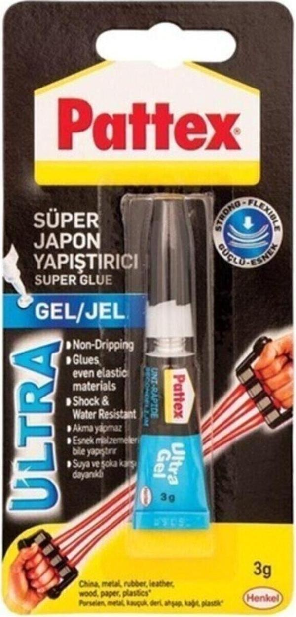 Pattex Ultra Jel Süper Güçlü Japon Yapıştırıcı 3 Gr - Image 1