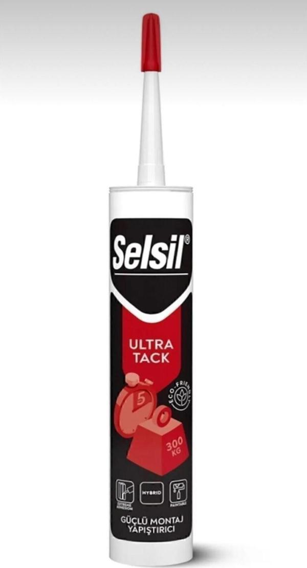 Selsil Ultra Tack Korniş Yapıştırıcısı Ve 350 Kg Ağırlık Taşıyan Hybrid Çok Güçlü Yapıştırıcı 290 Ml - Image 1