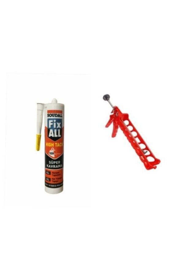 Soudal Fix All High Tack Korniş Yapıştırıcı Montaj Yapıştırıcısı 290 Ml Beyaz + Silikon Tabancası - Image 1