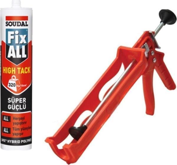 Soudal Fixall Hıgh Tack Montaj Silikonu, Korniş Yapıştırıcı 290 Ml Beyaz Silikon Tabancası - Image 1