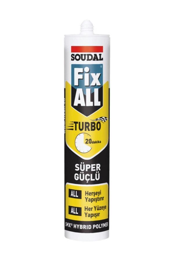 Soudal Fix All Turbo Ultra Hızlı Süper Güçlü Yapıştırıcı 290 Ml Beyaz - Image 1
