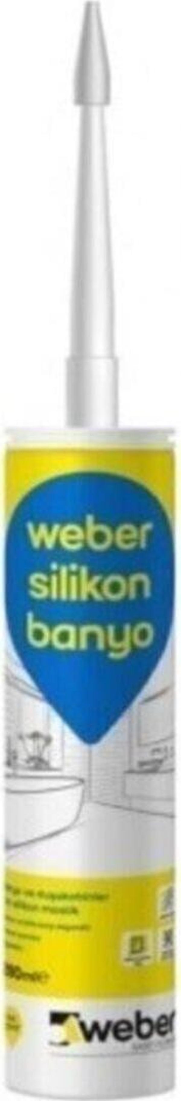 Weber Kararmayan, Küflenmeyen Antibakteriyel Banyo Silikonu (Beyaz) 280 Ml - Image 1