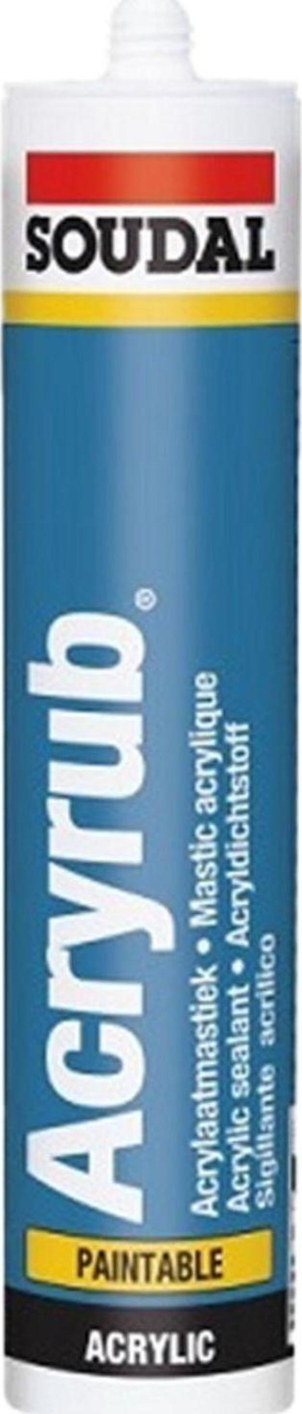 Soudal Silikonize Akrilik Mastik Beyaz 500 Gr - Image 1