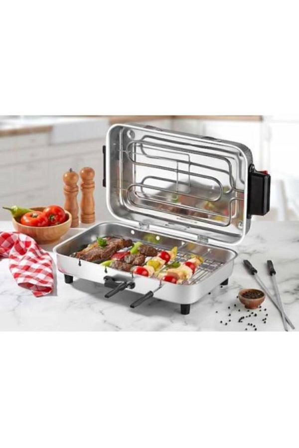 Taner Mega(Büyük) Boy Elektrikli Izgara Barbekü Mangal - Image 1