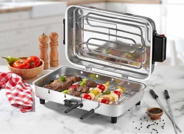 Taner Mega(Büyük) Boy Elektrikli Izgara Barbekü Mangal - Image 1