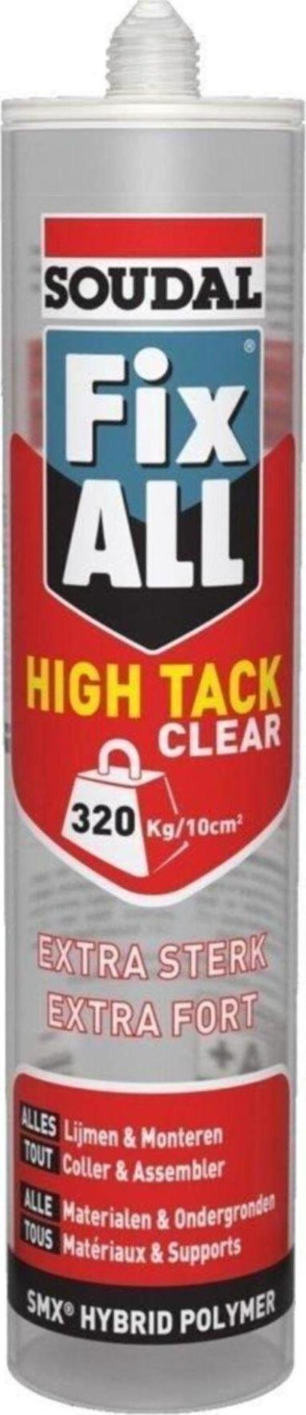 Soudal Fıx All Hıgh Tack 290Ml Şeffaf - Image 1