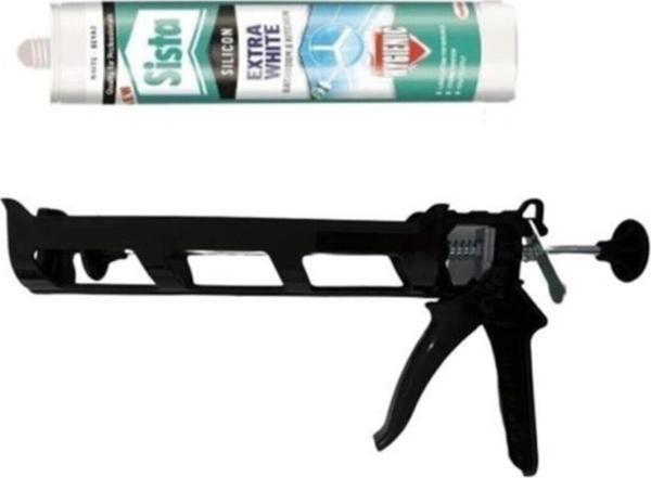 Sista Mutfak Ve Banyo Extra White Silicon Ve Plastik Silikon Tabancası - Image 1