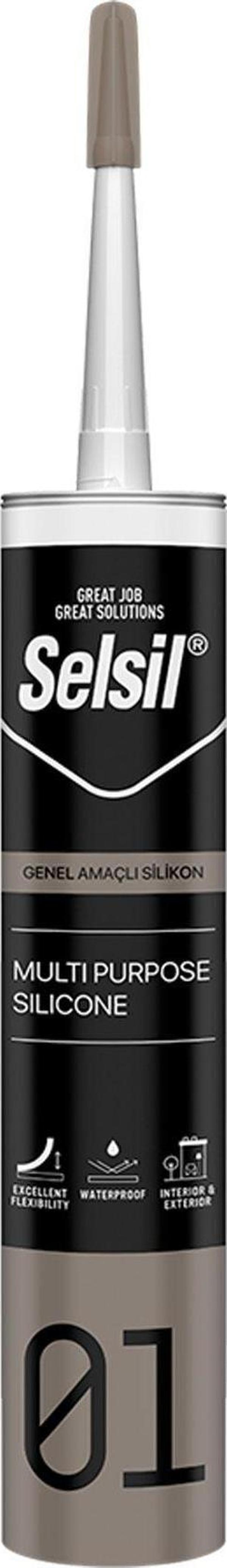 Selsil Genel Amaçlı Şeffaf Silikon 280Gr (1.Kalite) - Image 1