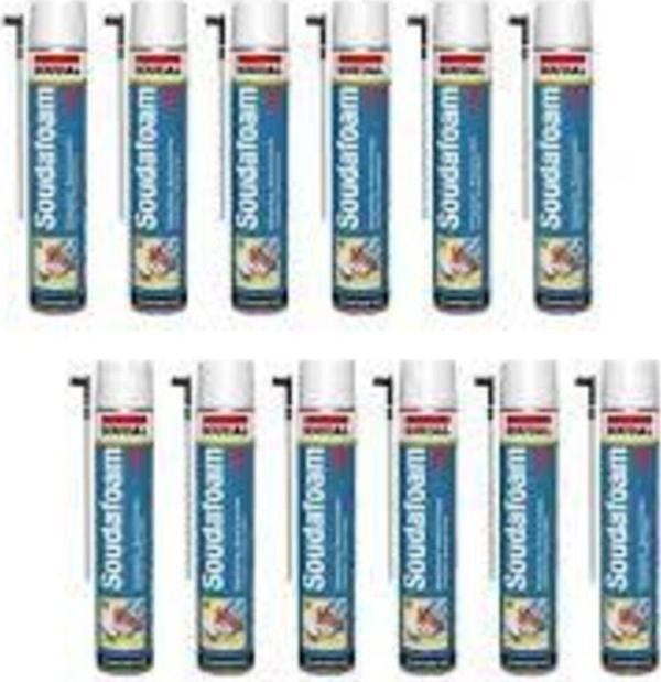 Soudal Soudafoam 1K Poliüretan Köpük 600 Gr 12 Adet - Image 1