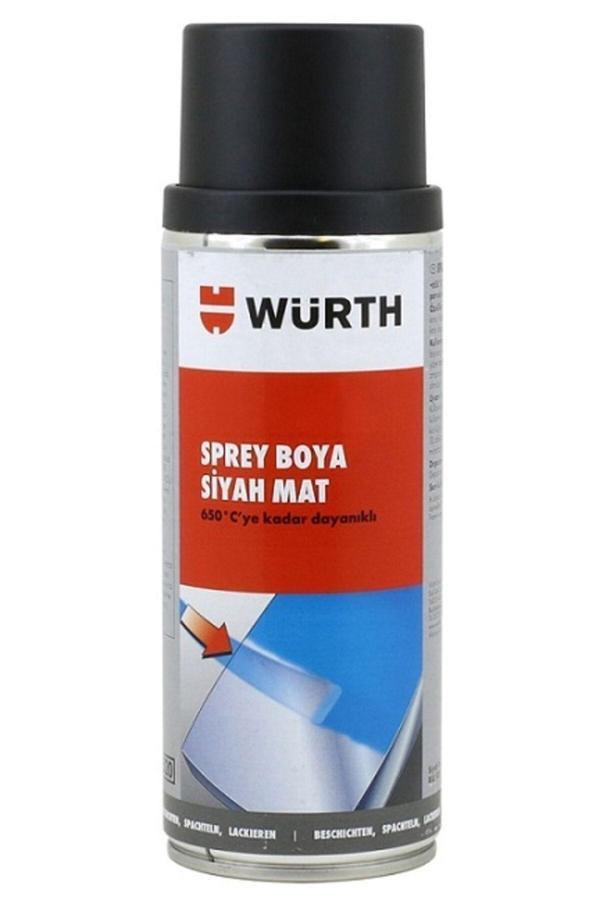 Würth Mat Siyah 650 Derece Isıya Dayanıklı Eksoz Ve Soba Boyası - Image 1