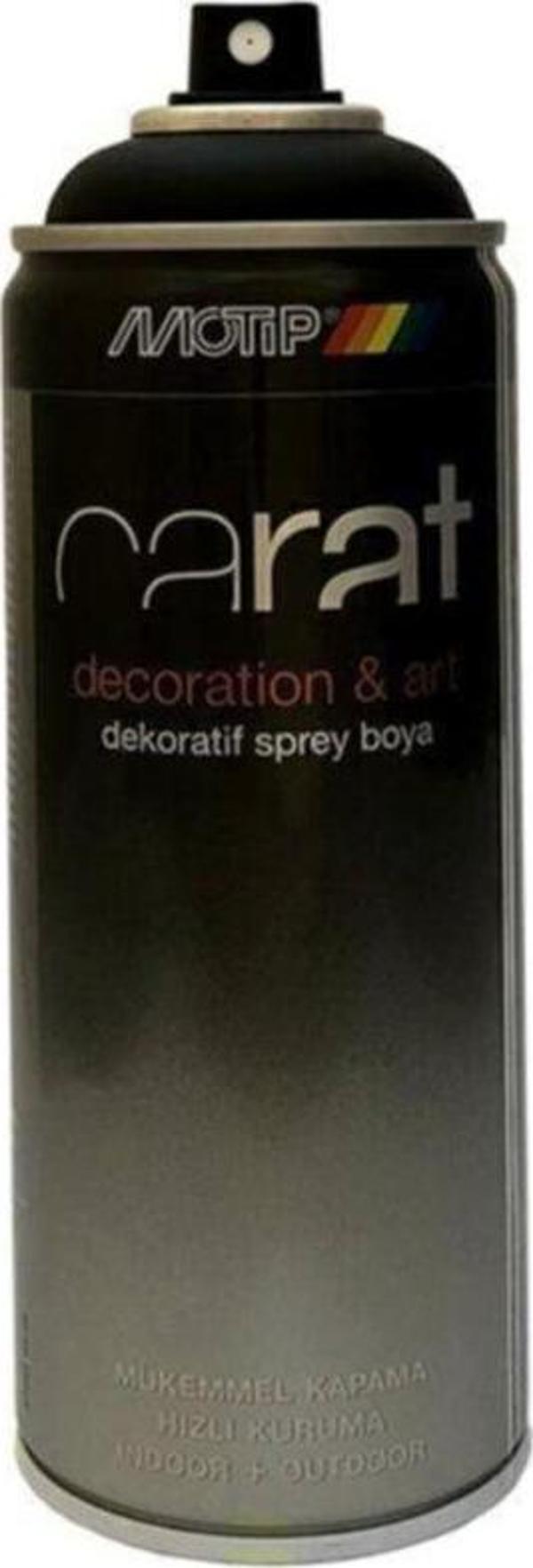Motip Carat Mat Siyah Sprey Jant Boyası 400 Ml. Ral 9005 - Image 1