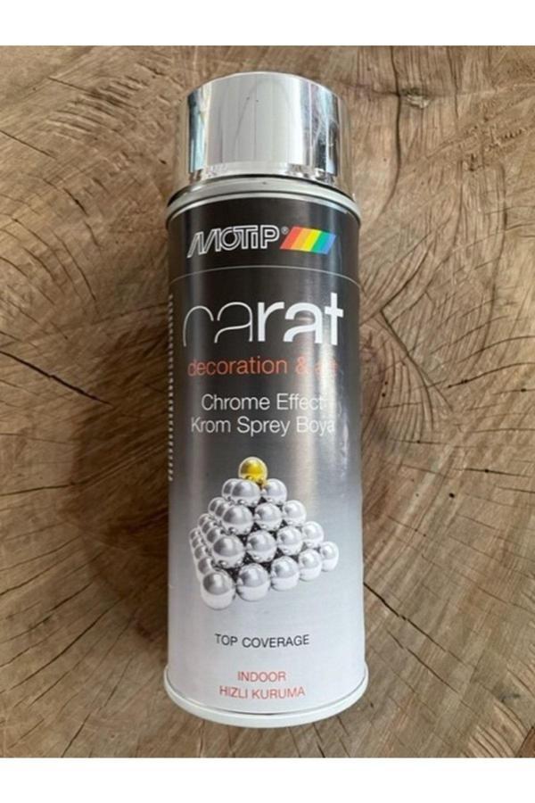Motip Carat 400 Ml Krom Efekt Gümüş Sprey Boya Parlak Krom Renk - Image 1
