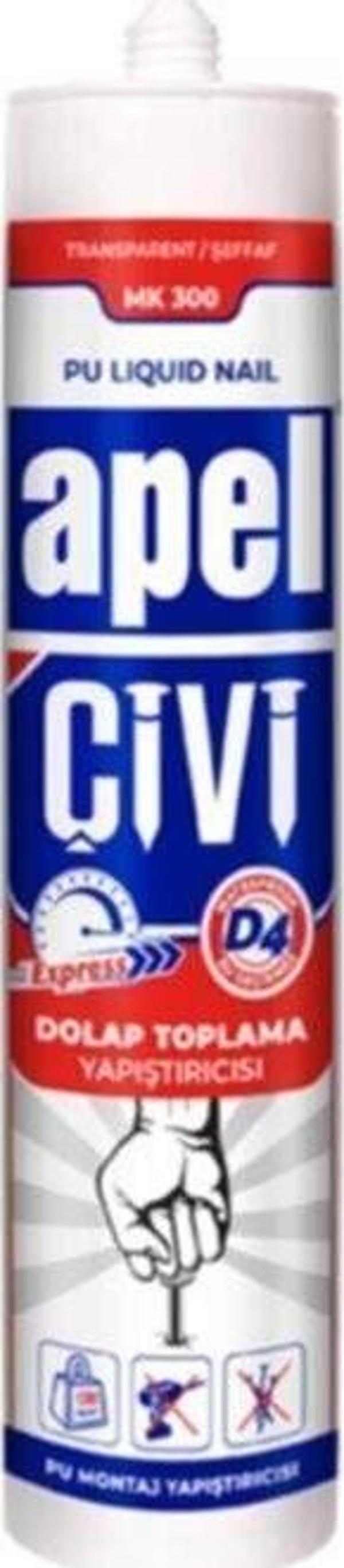 Apel Pu Sıvı Çivi Montaj Kiti Silikon 310Ml - Image 1