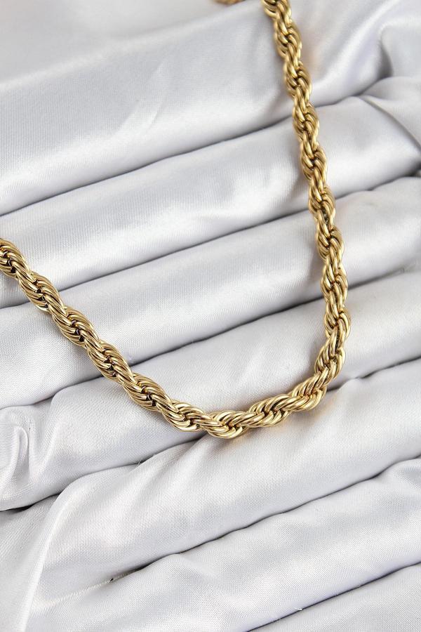 Burgu Model Gold Renk Kadın Kolye - EBJ250816W37497 - Image 1