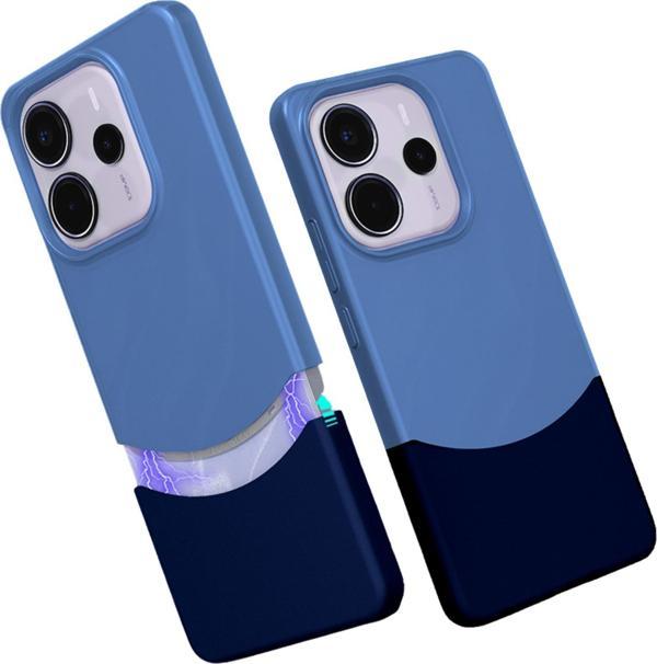 Xiaomi Redmi Note 14 5G Uyumlu Çift Katmanlı Mıknatıslı İnce Slim Kapak - Image 1