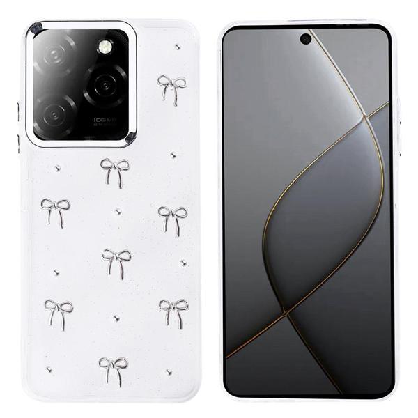 İnfinix Hot 40 Uyumlu Kamera Korumalı Kiraz-Fiyonk Figürlü Silikon Kapak - Image 1