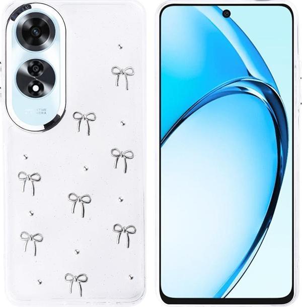 Oppo A60 Uyumlu Kamera Korumalı Kiraz-Fiyonk Figürlü Silikon Kapak - Image 1