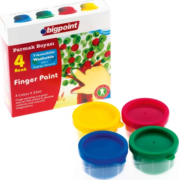 Bigpoint Parmak Boyası 4 Renk x 35 ml - Image 1