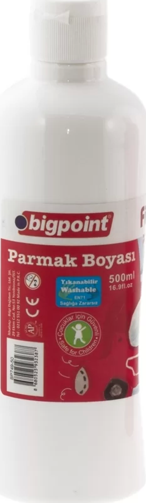 Bigpoint Parmak Boyası 500 ml Beyaz - Image 1