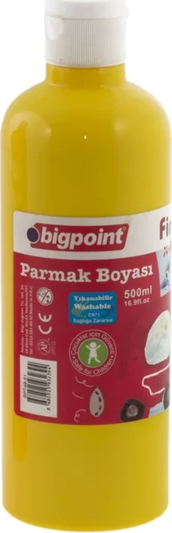Bigpoint Parmak Boyası 500 ml Sarı - Image 1