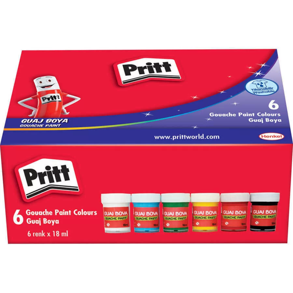 Pritt Guaj Boya 18ml 6 Renk - Image 1