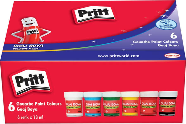 Pritt Guaj Boya 18ml 6 Renk - Image 1