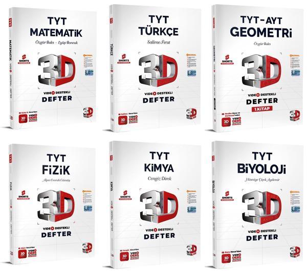 3D Yayınları 2024 Tyt Sayısal Video Destekli Defter Seti 6 Kitap - 3D Yayınları - Image 1