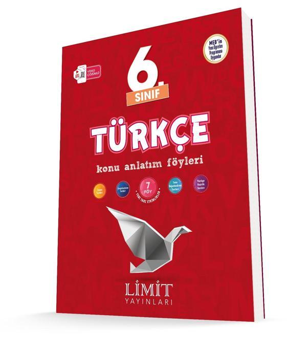 Limit 2026 6. Sınıf Türkçe Konu Anlatım Föyleri Güncel Müfredat - Limit Yayınları - Image 1