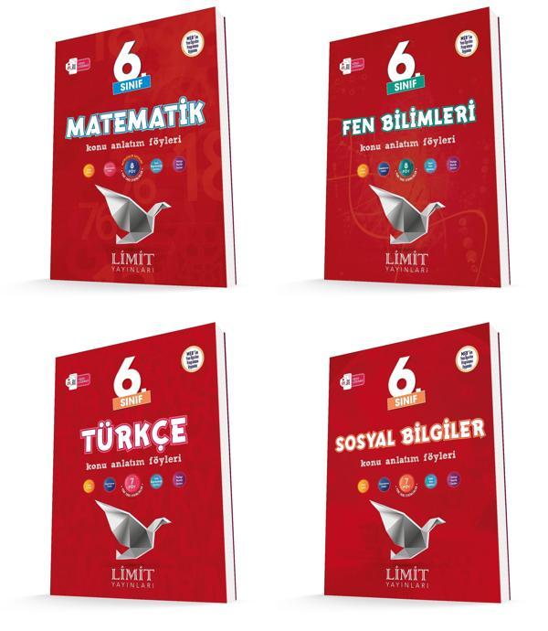 Limit 2026 6. Sınıf Matematik + Türkçe + Fen + Sosyal Konu Anlatım Seti 4 Kitap Güncel Müfredat - Limit Yayınları - Image 1