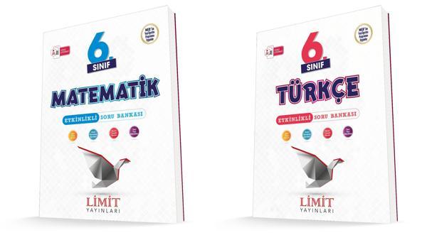 Limit 2026 6. Sınıf Matematik + Türkçe Soru Bankası Seti 2 Kitap Güncel Müfredat - Limit Yayınları - Image 1