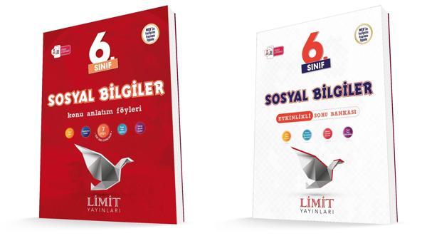 Limit 2026 6. Sınıf Sosyal Bilgiler Konu Anlatım + Soru Bankası Seti 2 Kitap Güncel Müfredat - Limit Yayınları - Image 1