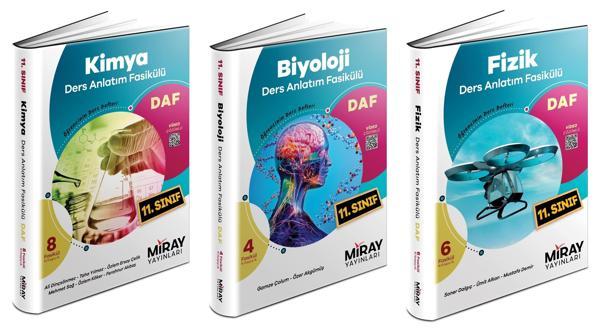 Miray 2024 11. Sınıf Matematik + Fizik + Kimya + Biyoloji Ders Anlatım Fasikülleri Seti 4 Kitap - Miray Yayınları - Image 1