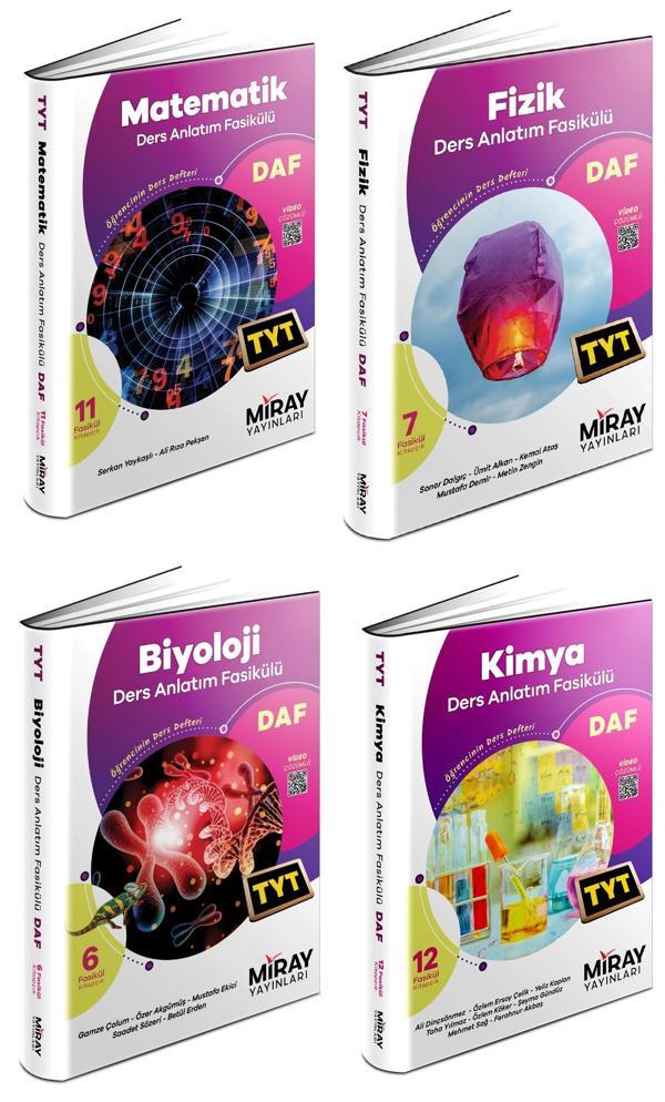 Miray 2025 Tyt Matematik + Fizik + Kimya + Biyoloji Ders Anlatım Fasikülleri Seti 4 Kitap - Miray Yayınları - Image 1