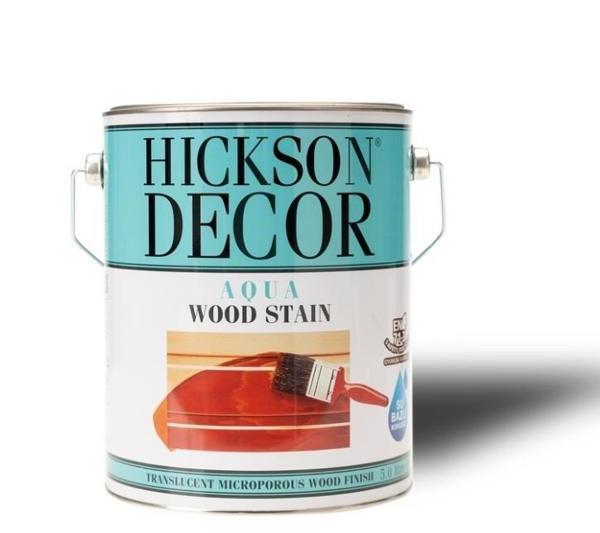 Hickson Decor Ultra Aqua Wood Stain - Renkli Ahşap Vernik 5lt-Walnut - Image 1