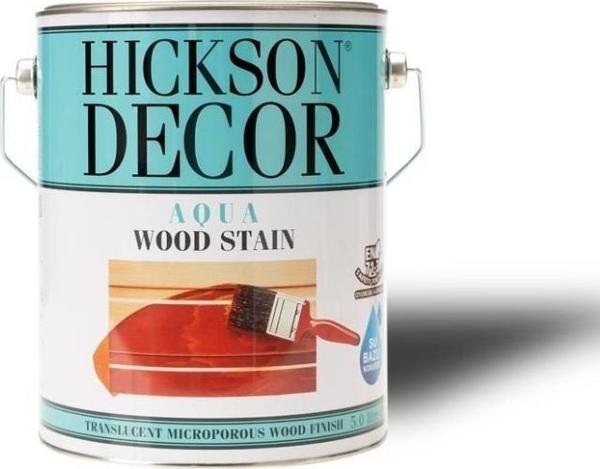 Hickson Decor Ultra Aqua Wood Stain - Renkli Ahşap Vernik 5lt-Walnut - Image 1