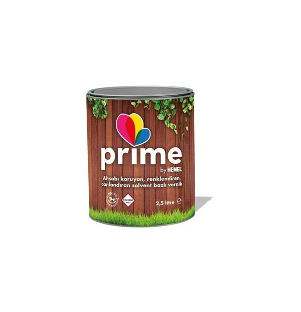 Hemel Prime Solvent Bazlı Ahşap Vernik 2.5lt-KoyuCeviz - Image 1