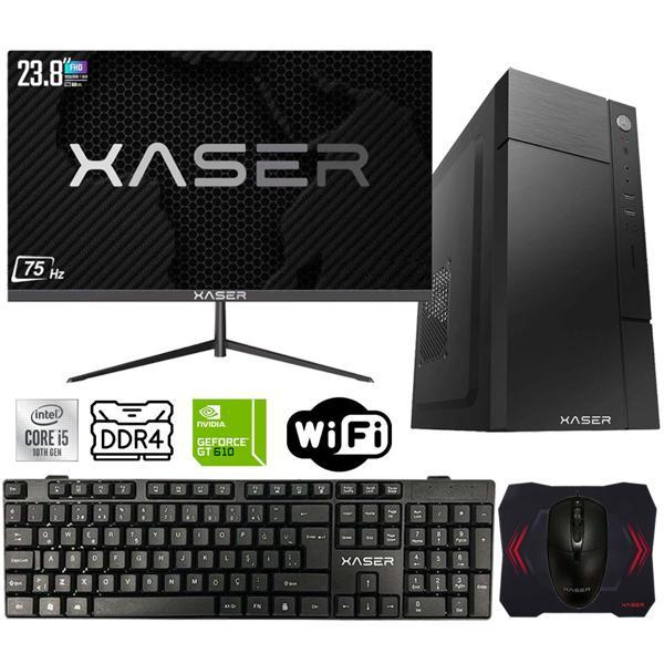 Xaser Xsr435 i5 10400F 16GB Ram 256GB M.2 NVMe SSD 2GB GT610 Ekran Kartı 23.8" Monitör Masaüstü Ofis Bilgisayarı - Image 1