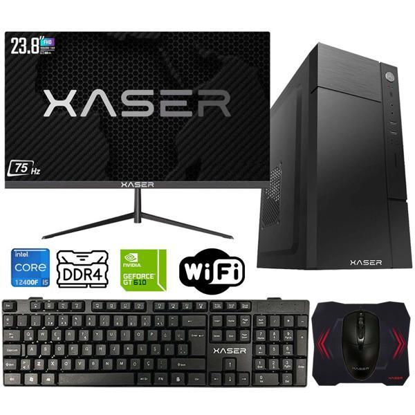 Xaser Xsr561 i5 12400F 8GB Ram 256GB M.2 NVMe SSD 2GB GT610 Ekran Kartı 23.8" Monitör Masaüstü Ofis Bilgisayarı - Image 1