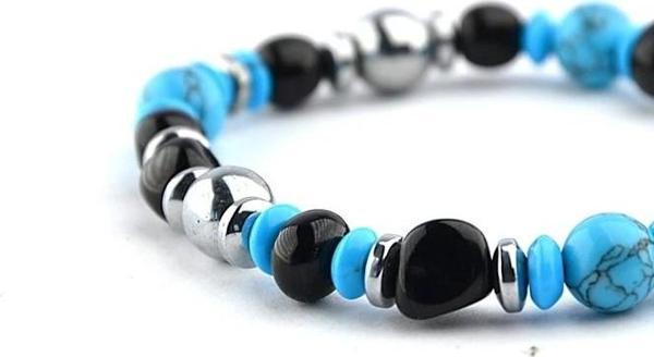 Hematit Firuze ve Oltu Taşı Bileklik - Image 1