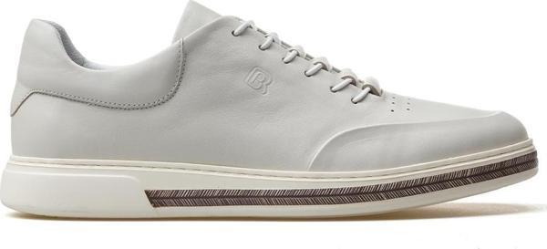 Erkek Hakiki Deri Casual Ayakkabı 25y H1047 M Kırık Beyaz - Image 1