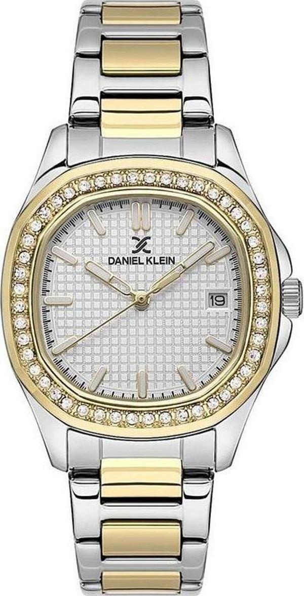 Daniel Klein DK102-DK.1.13626-4 ALTIN KAPLAMA TAŞLI KARE KADIN KOL SAATİ - Image 1