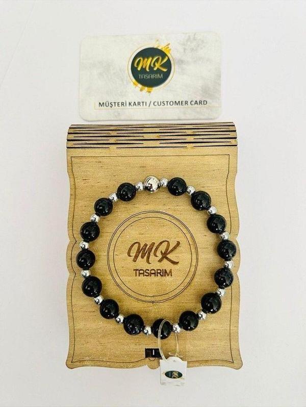 Gerçek Yıldız Taşı Bileklik (ARA KÜÇÜK TAŞLAR HEMATİT TAŞIDIR) Mk.020.018 - Image 1