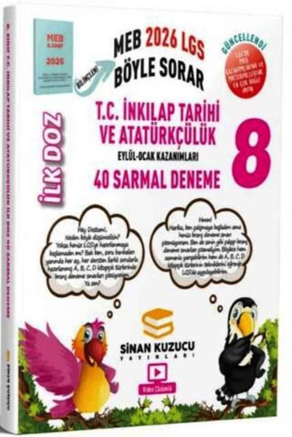 8. Sınıf LGS T.C. İnkılap Tarihi ve Atatürkçülük İlk Doz 40 Sarmal Deneme 2026 - İş Bankası Kültür Yayınları - Image 1